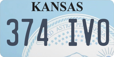 KS license plate 374IVO