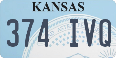 KS license plate 374IVQ