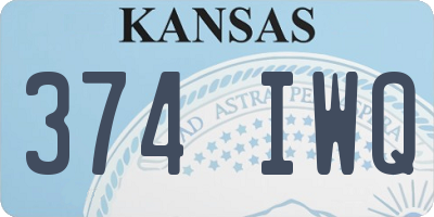 KS license plate 374IWQ