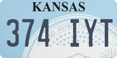 KS license plate 374IYT