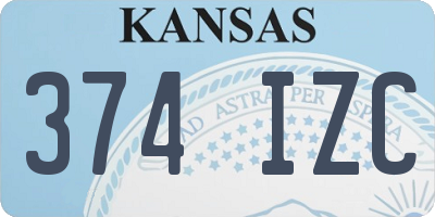 KS license plate 374IZC