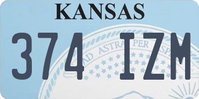 KS license plate 374IZM