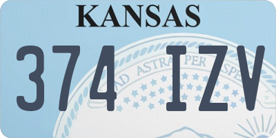KS license plate 374IZV