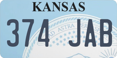KS license plate 374JAB