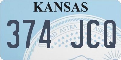 KS license plate 374JCQ