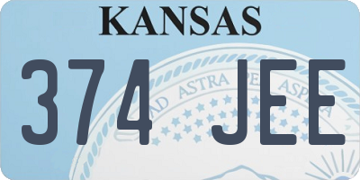 KS license plate 374JEE