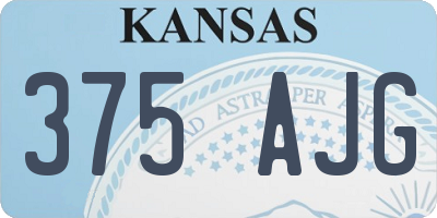 KS license plate 375AJG