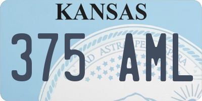 KS license plate 375AML