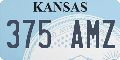 KS license plate 375AMZ