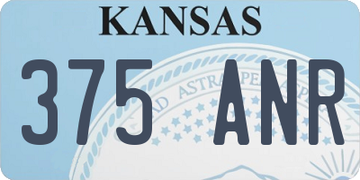 KS license plate 375ANR