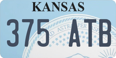 KS license plate 375ATB