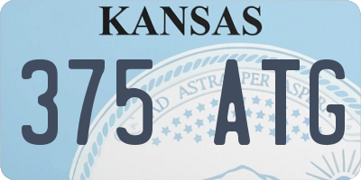 KS license plate 375ATG
