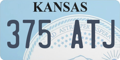 KS license plate 375ATJ