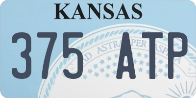 KS license plate 375ATP
