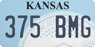 KS license plate 375BMG
