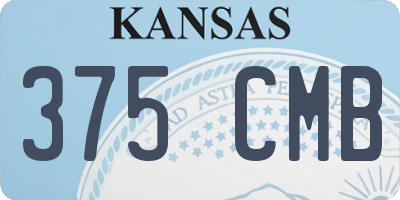 KS license plate 375CMB