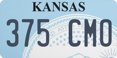 KS license plate 375CMO