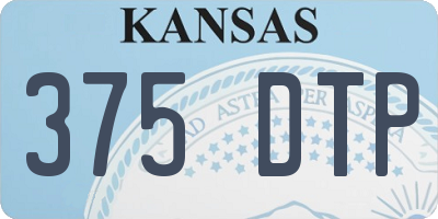 KS license plate 375DTP