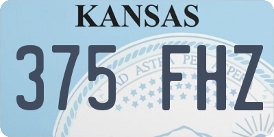 KS license plate 375FHZ