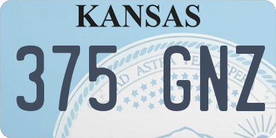 KS license plate 375GNZ