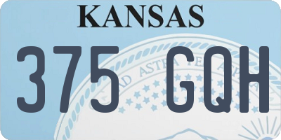 KS license plate 375GQH
