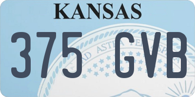 KS license plate 375GVB