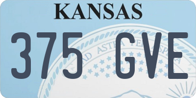 KS license plate 375GVE