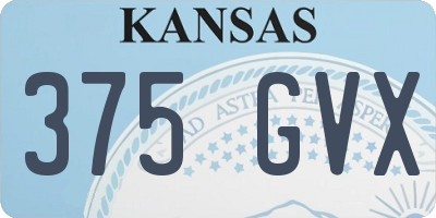 KS license plate 375GVX