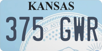 KS license plate 375GWR