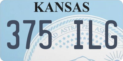 KS license plate 375ILG