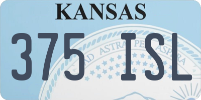 KS license plate 375ISL