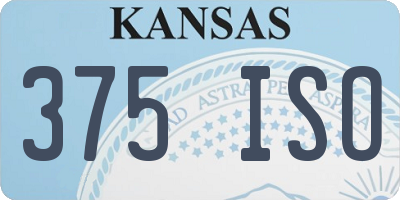 KS license plate 375ISO