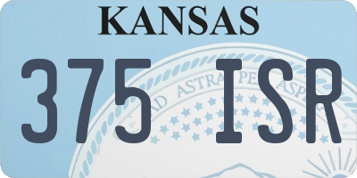 KS license plate 375ISR