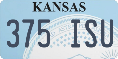 KS license plate 375ISU