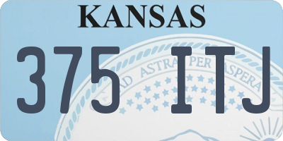 KS license plate 375ITJ