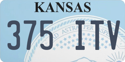 KS license plate 375ITV