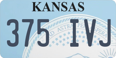 KS license plate 375IVJ