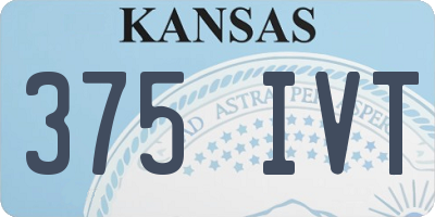 KS license plate 375IVT