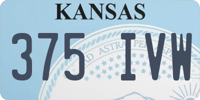 KS license plate 375IVW
