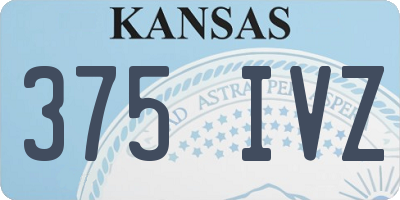 KS license plate 375IVZ