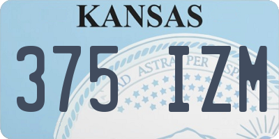 KS license plate 375IZM