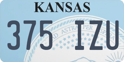 KS license plate 375IZU