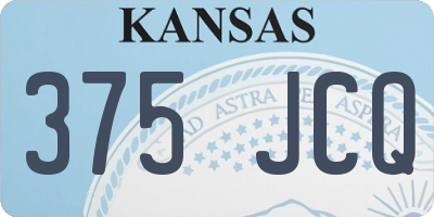 KS license plate 375JCQ