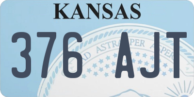 KS license plate 376AJT
