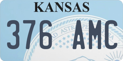 KS license plate 376AMC