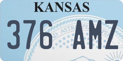 KS license plate 376AMZ