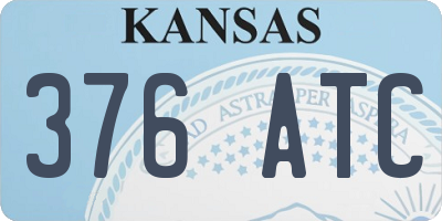 KS license plate 376ATC