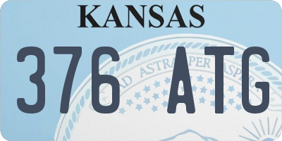 KS license plate 376ATG
