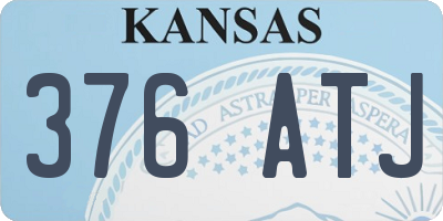 KS license plate 376ATJ