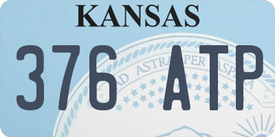 KS license plate 376ATP